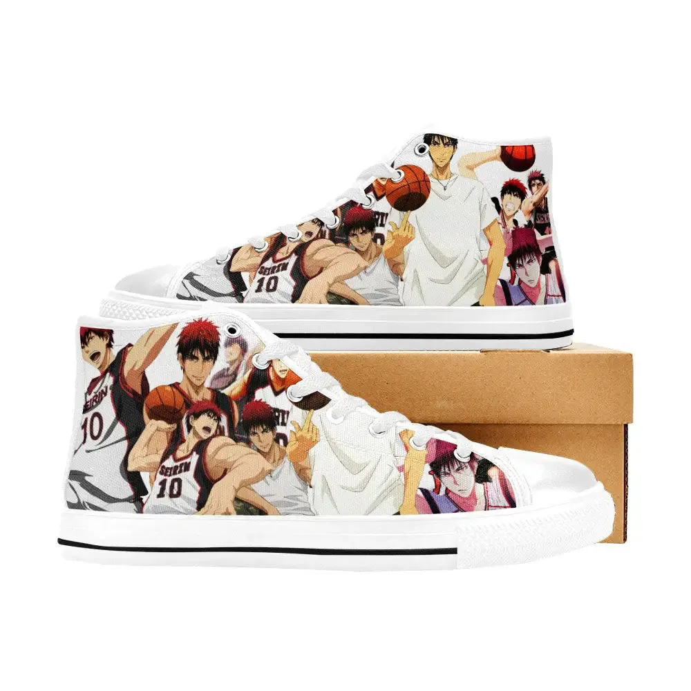 Taiga Kagami Kuroko Basketball Shoes High Tops Sneakers for Kids and Adults