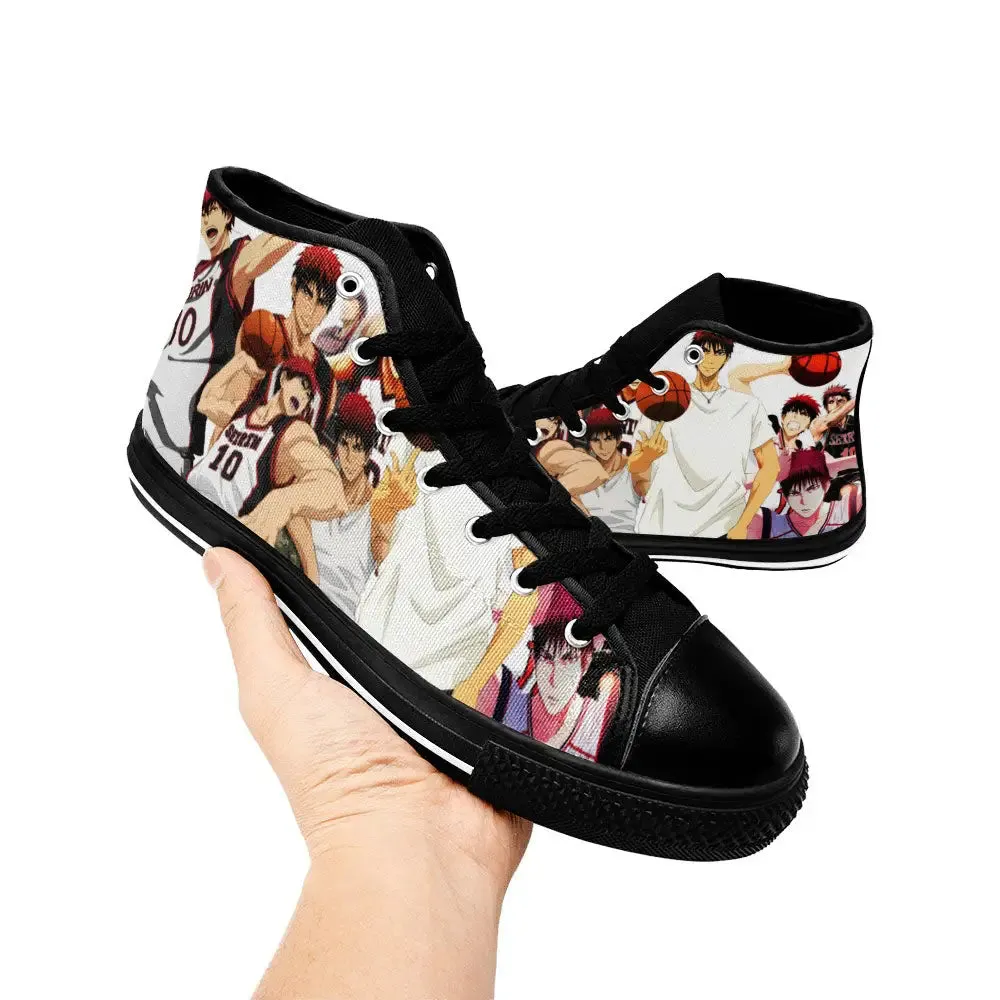 Taiga Kagami Kuroko Basketball Shoes High Tops Sneakers for Kids and Adults