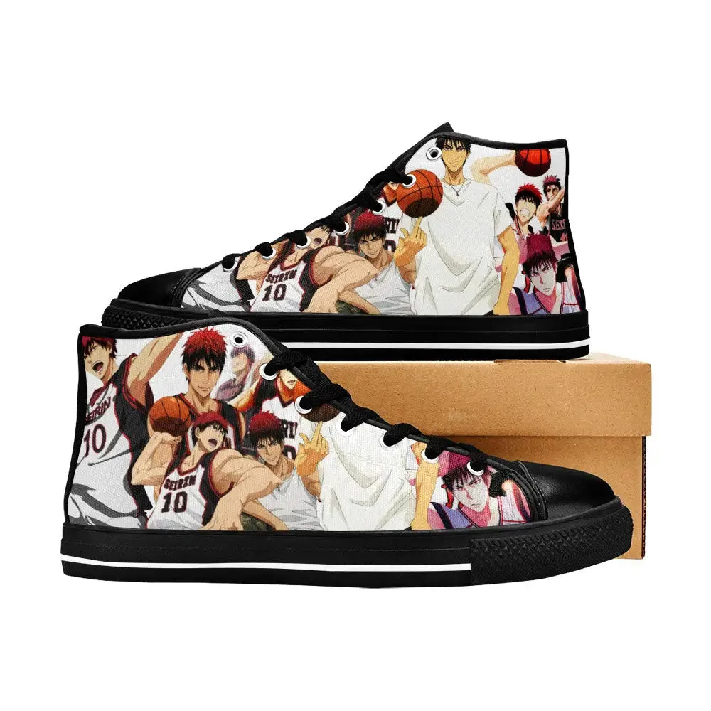 Taiga Kagami Kuroko Basketball Shoes High Tops Sneakers for Kids and Adults