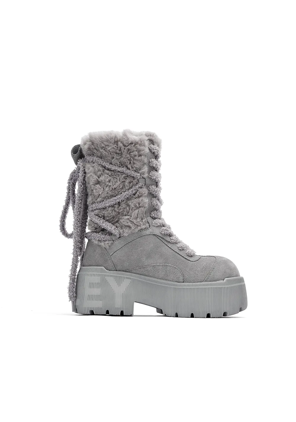 Tall Snow Boots-Gray