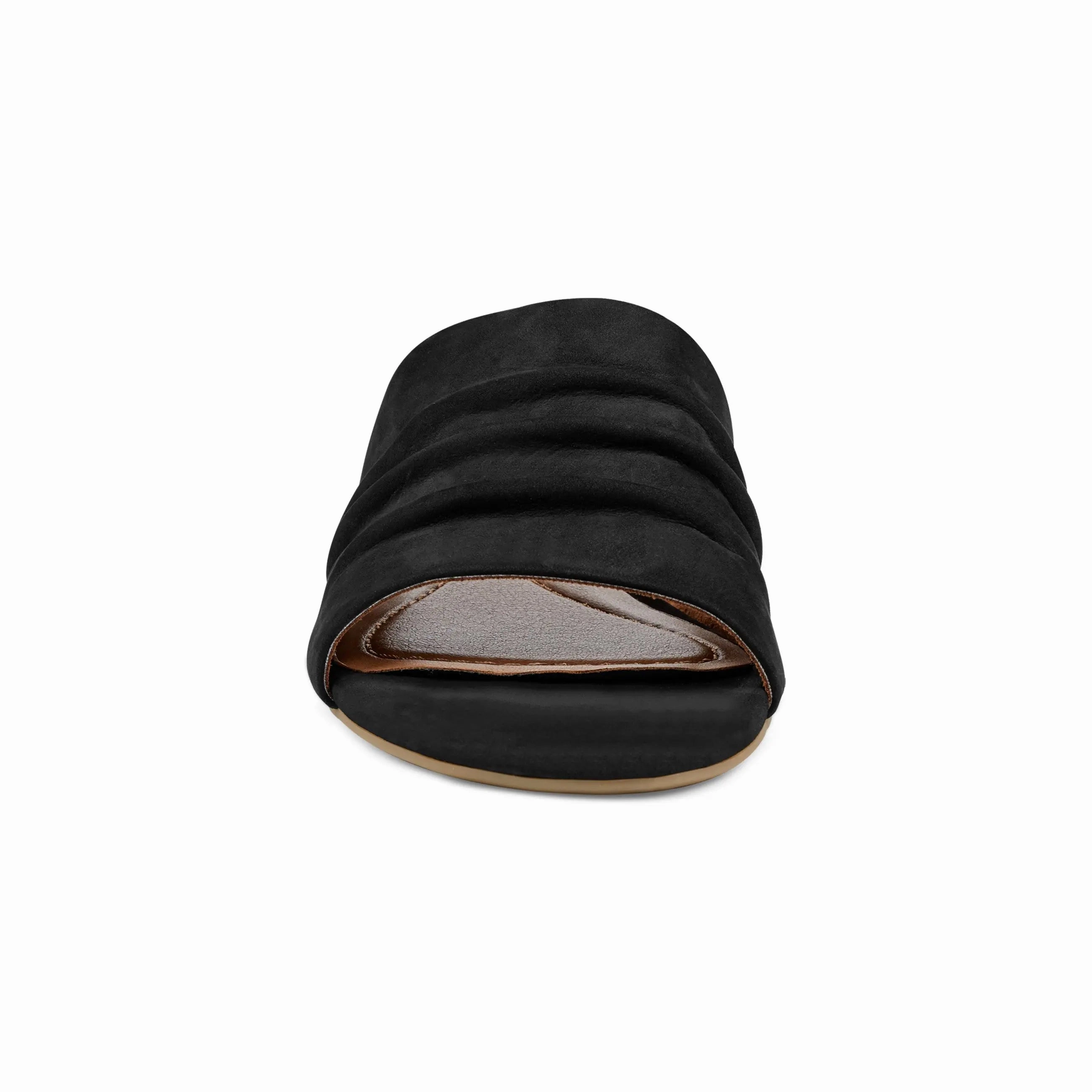 Talma Ruched Flat Slip-On Sandals Cozy Sandal Step