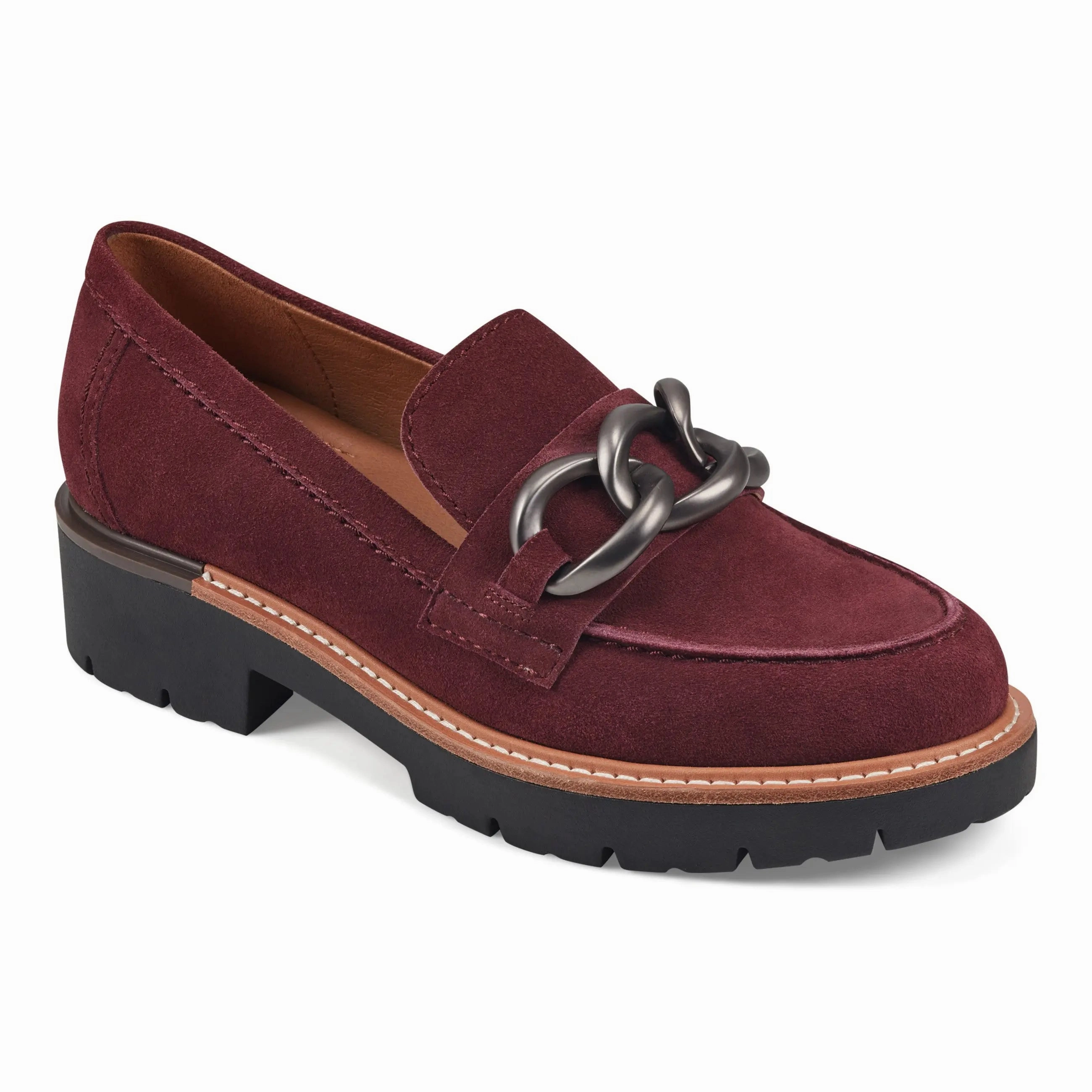 Cushioned Step Winter Walker Breathable Upper Zalor Round Toe Lug Sole Casual Slip-on Loafers