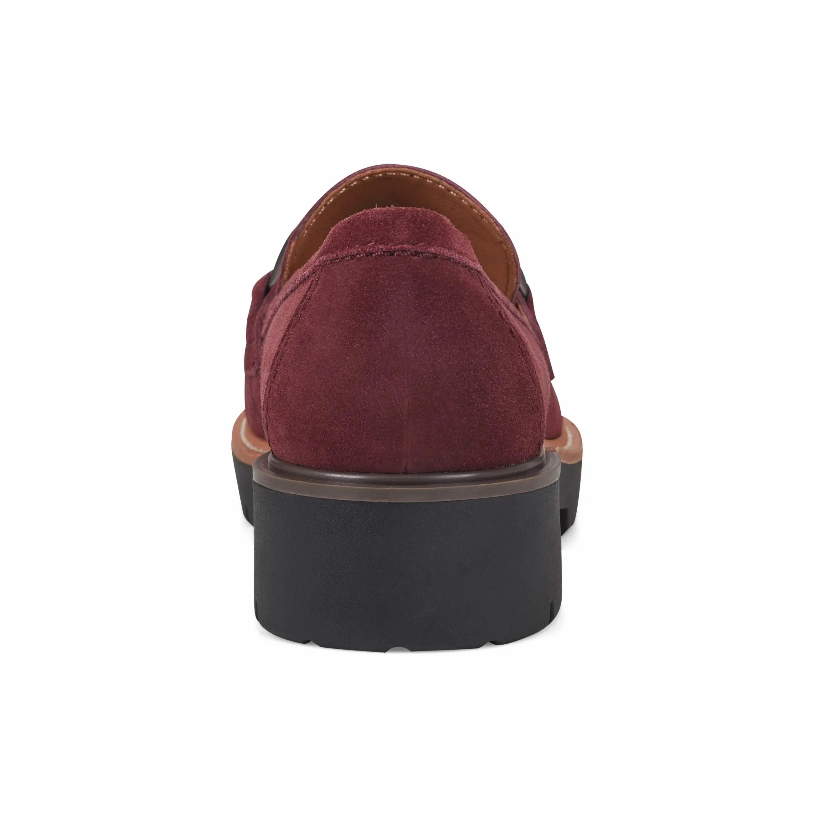 Zalor Round Toe Lug Sole Casual Slip-on Loafers Mud Ground Enhanced grip