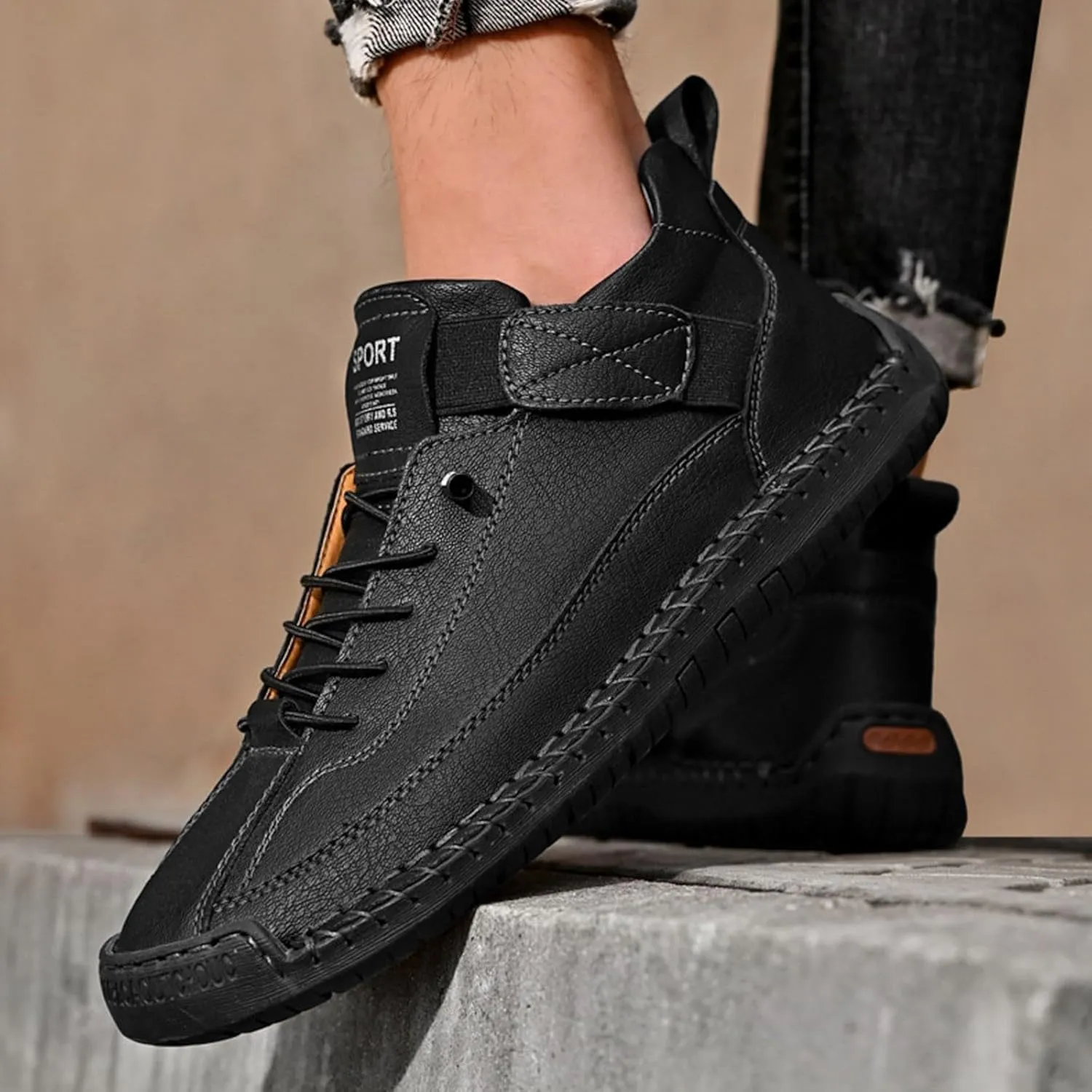 Tennis Walking Shoes Men's Fashionable and Comfortable Low Top Workwear Wear Outdoor Casual Shoes