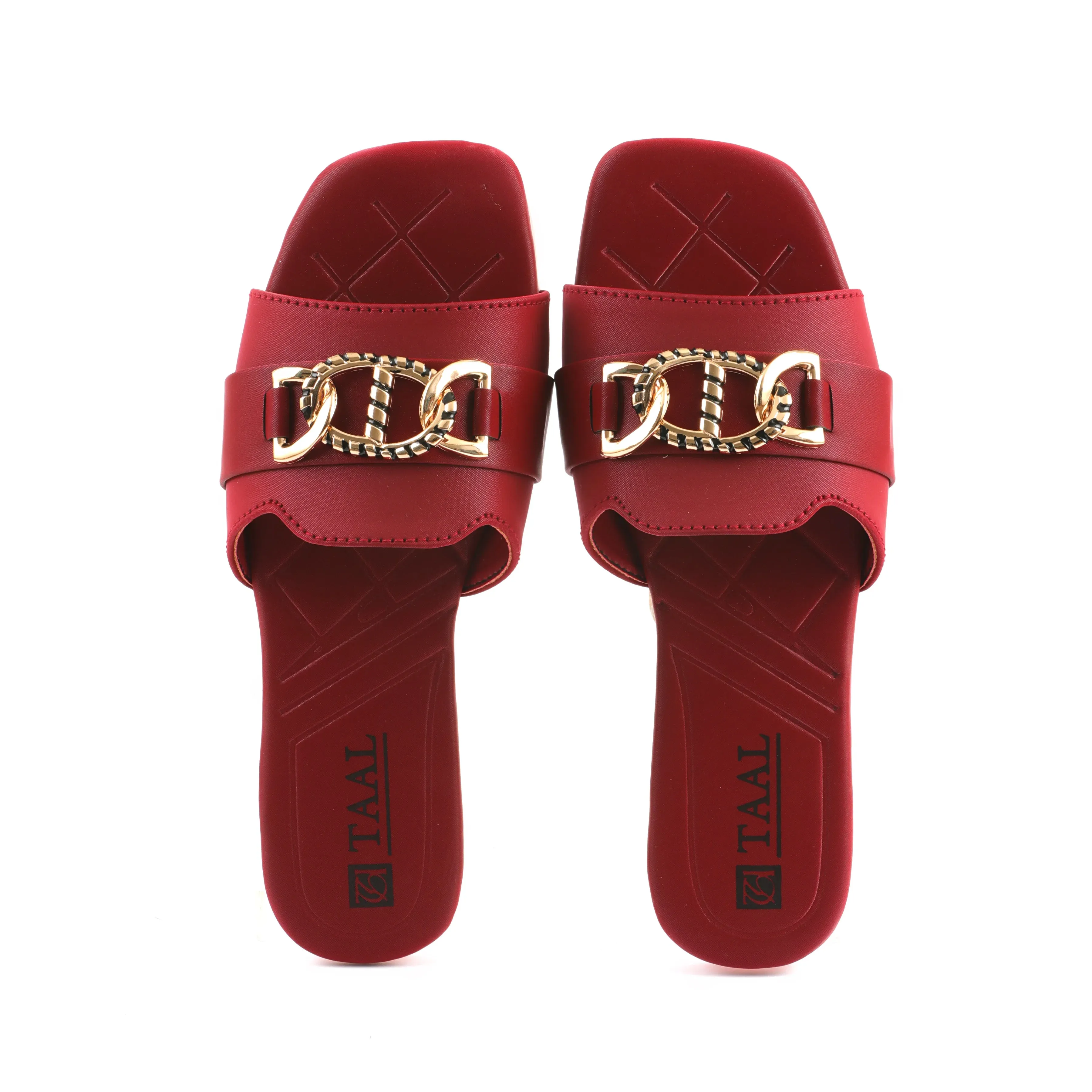 Termas Maroon Women Flat Slippers