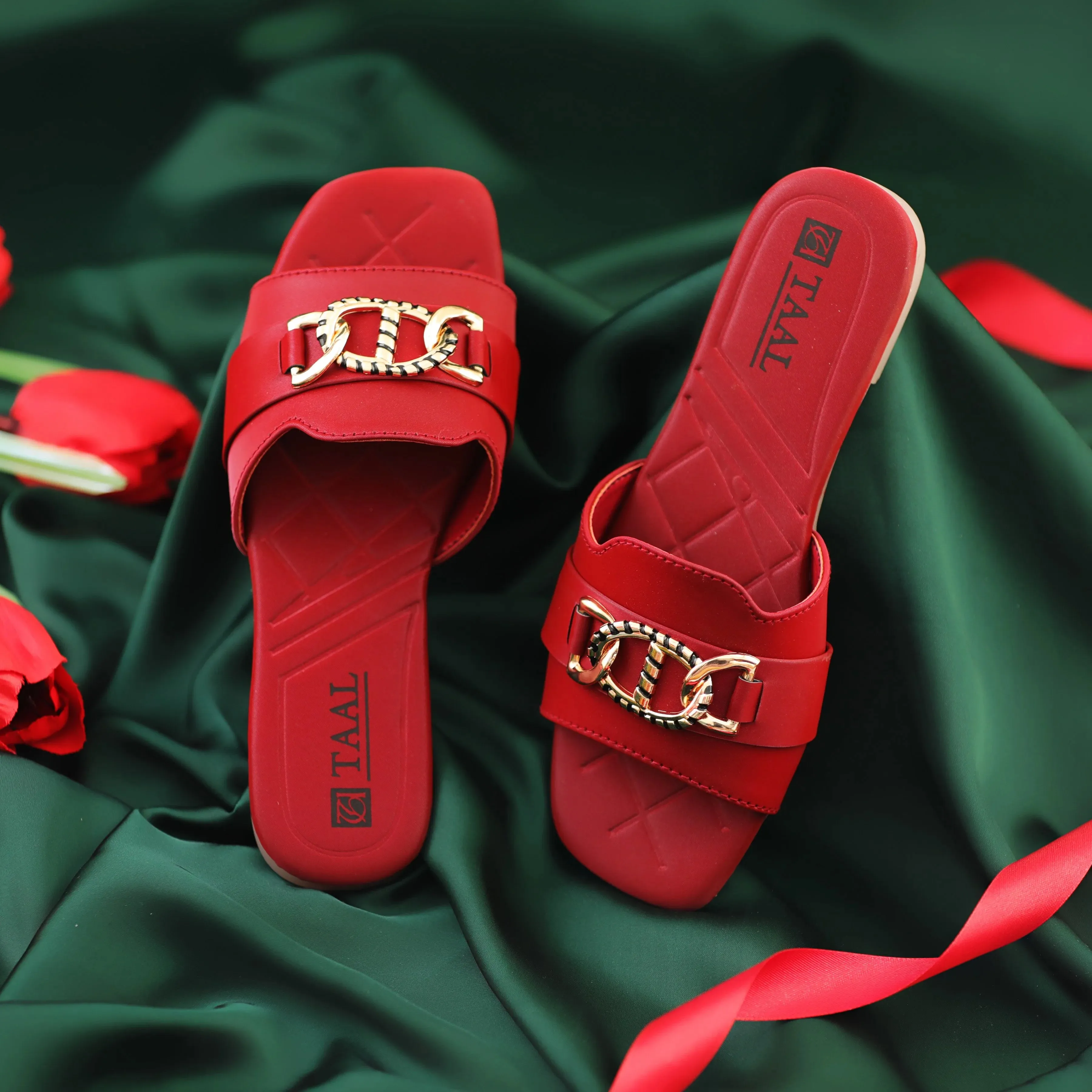 Termas Maroon Women Flat Slippers
