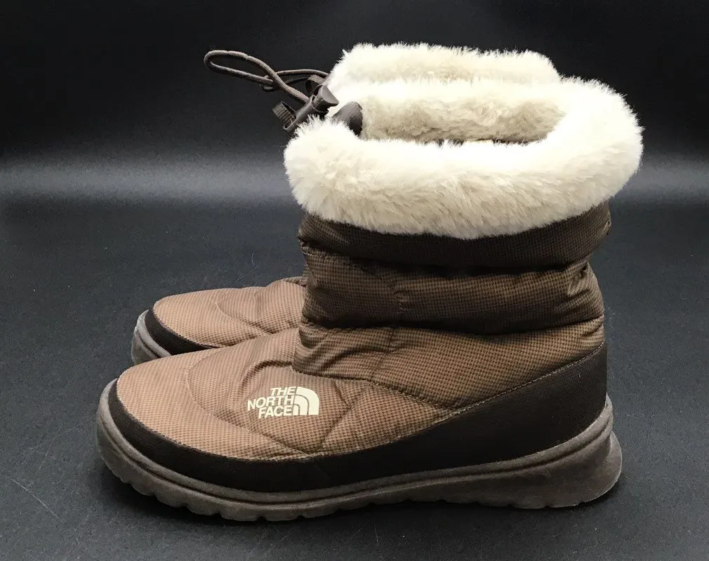 The North Face Women's Nuptse Brown Snow Boots - Size 7