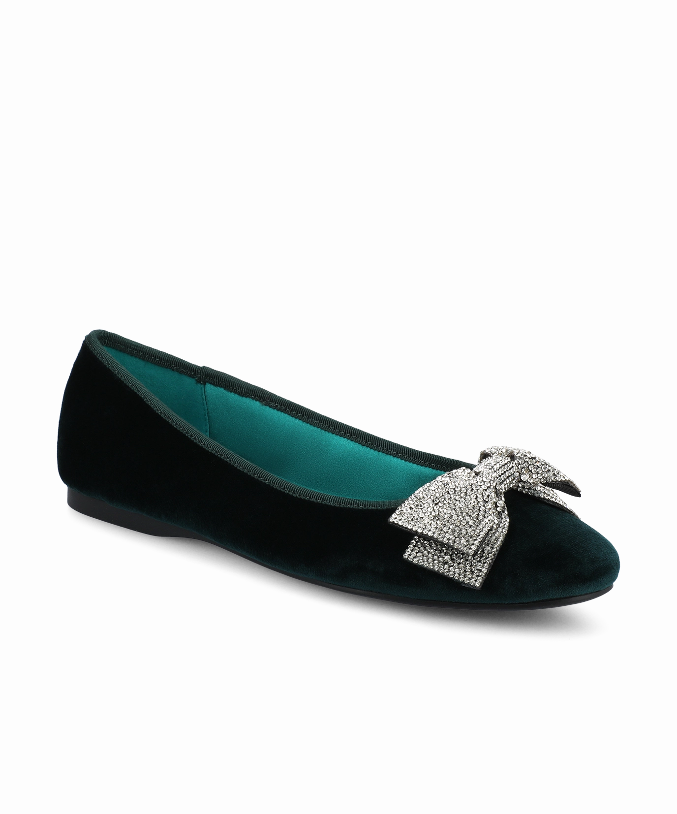 All Day Beach Walk The Hummingbird Jewelry Bow - Royal Green Velvet