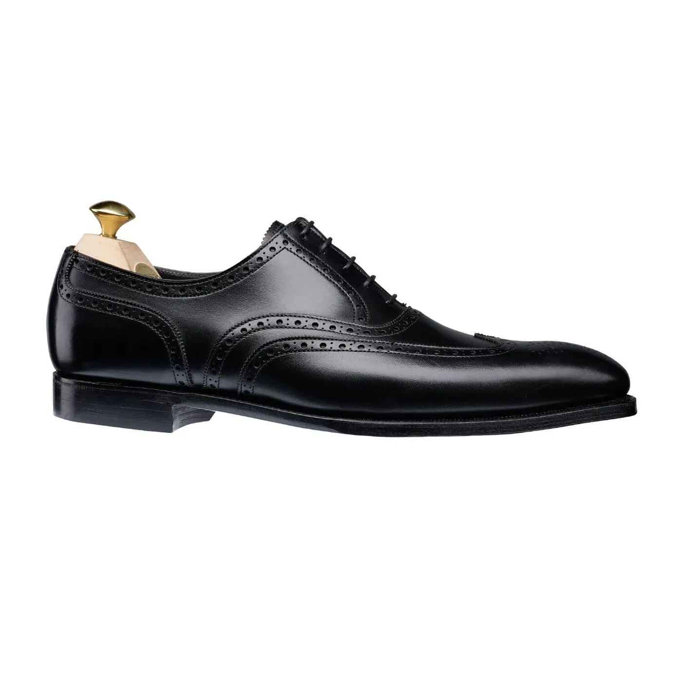 Fairford Black Calf Elastic Week Easy