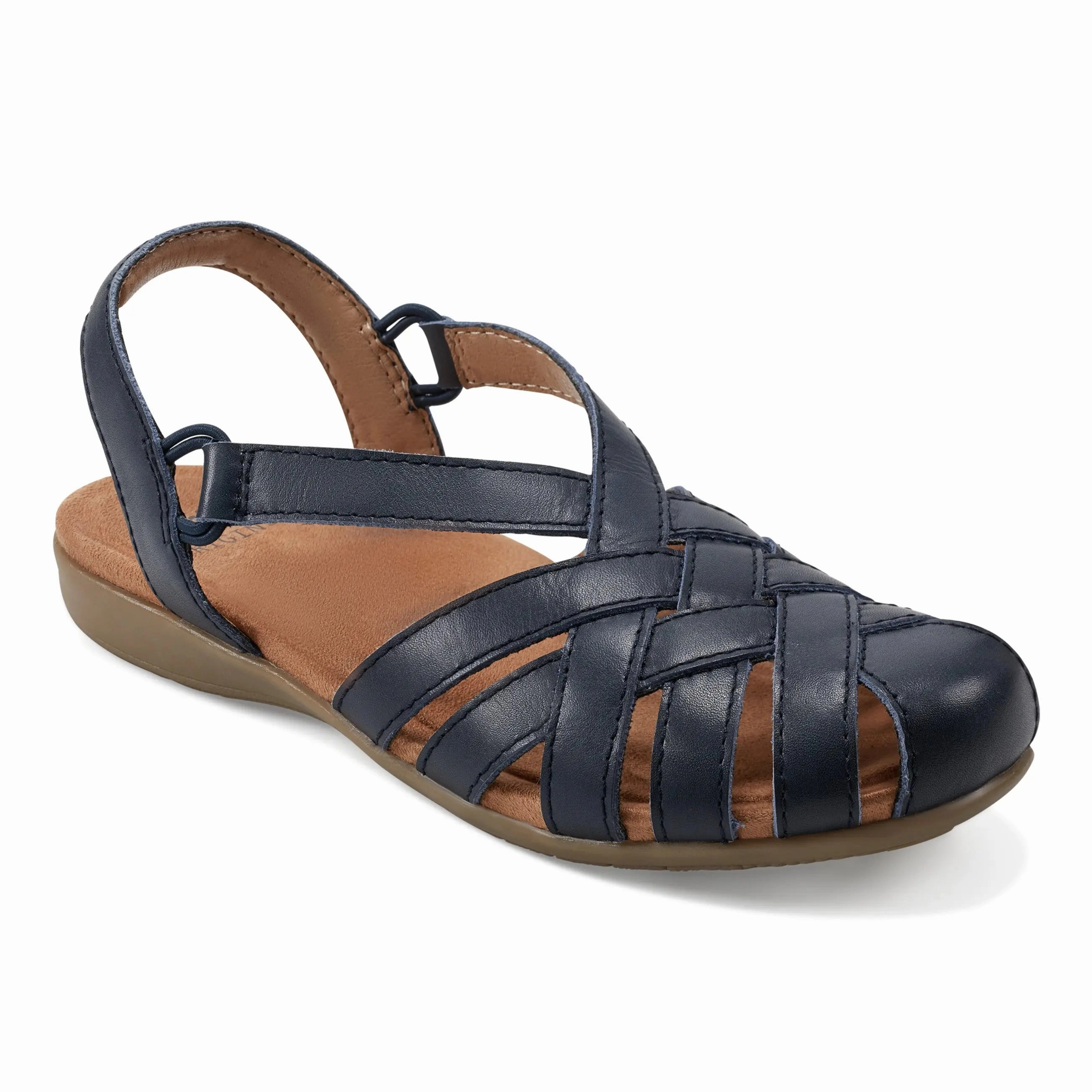 Berri Woven Casual Round Toe Slip-on Sandals Garden Path Low Effort