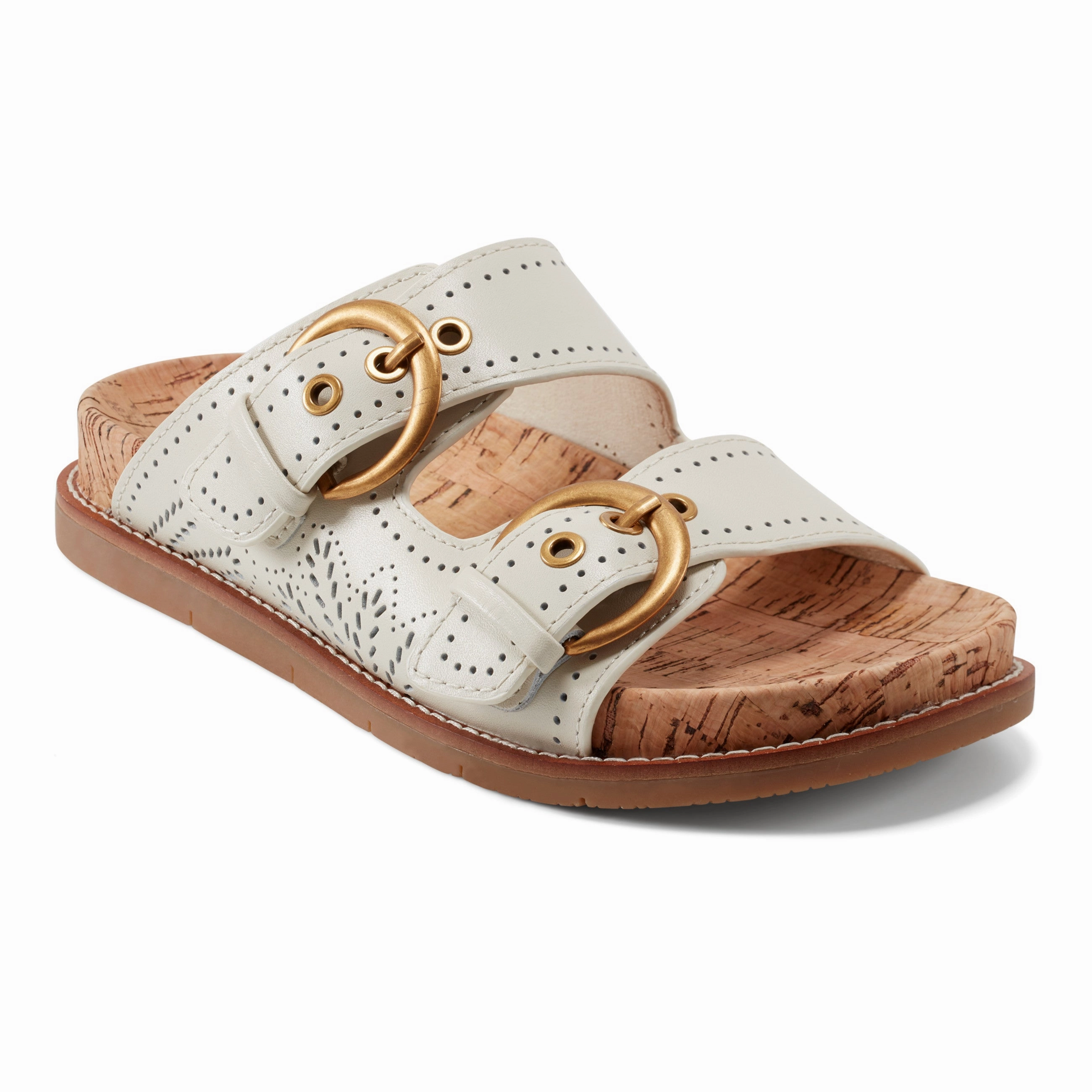 Beach Sandals Foot Support Francii Round Toe Casual Slip-on Flat Sandals
