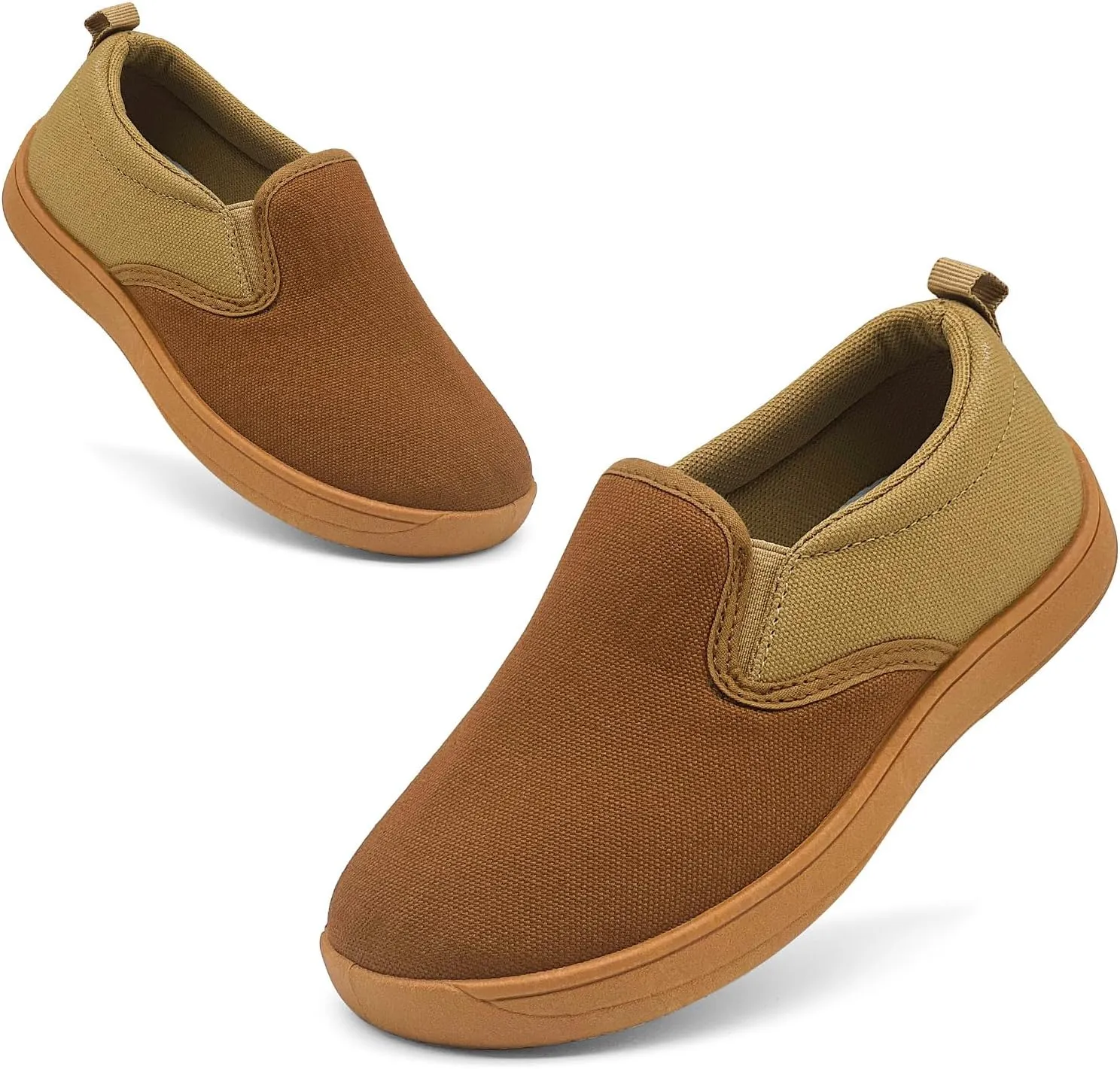 Toddler Kids Wide Barefoot Shoes Girls Boys Slip On Canvas Sneakers Comfortable Skin Friendly Walking Kids Shoes