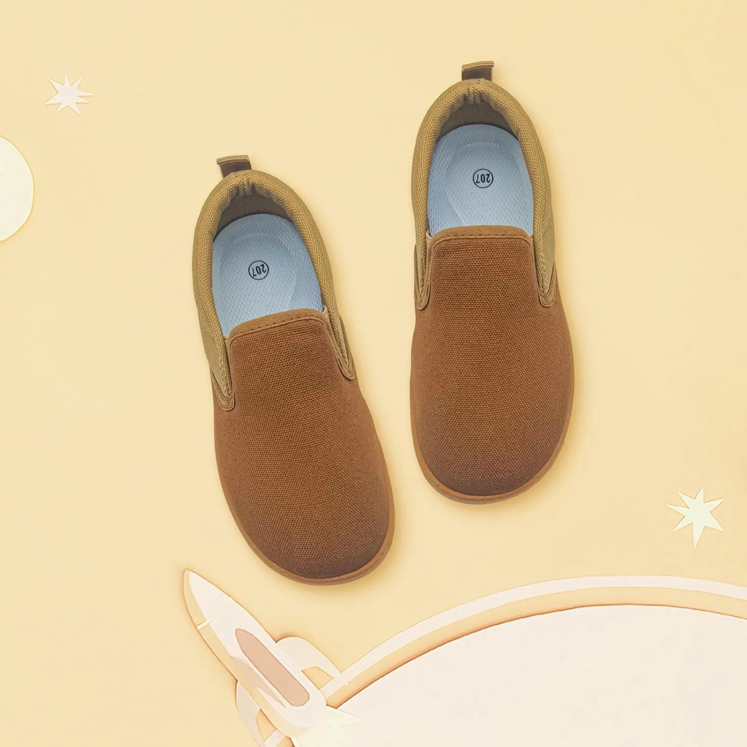 Toddler Kids Wide Barefoot Shoes Girls Boys Slip On Canvas Sneakers Comfortable Skin Friendly Walking Kids Shoes