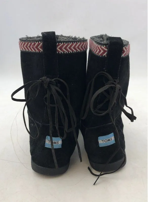 Toms Women's Black Snow Boots - Size 11.5