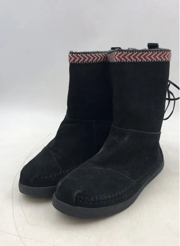 Toms Women's Black Snow Boots - Size 11.5