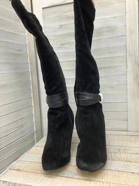 Boots Knee Heels By Corso Como In Black, Size: 9.5 Mud Resistant All Day Wear