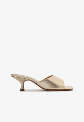 Dethalia Metallic Leather Sandal Adjustable