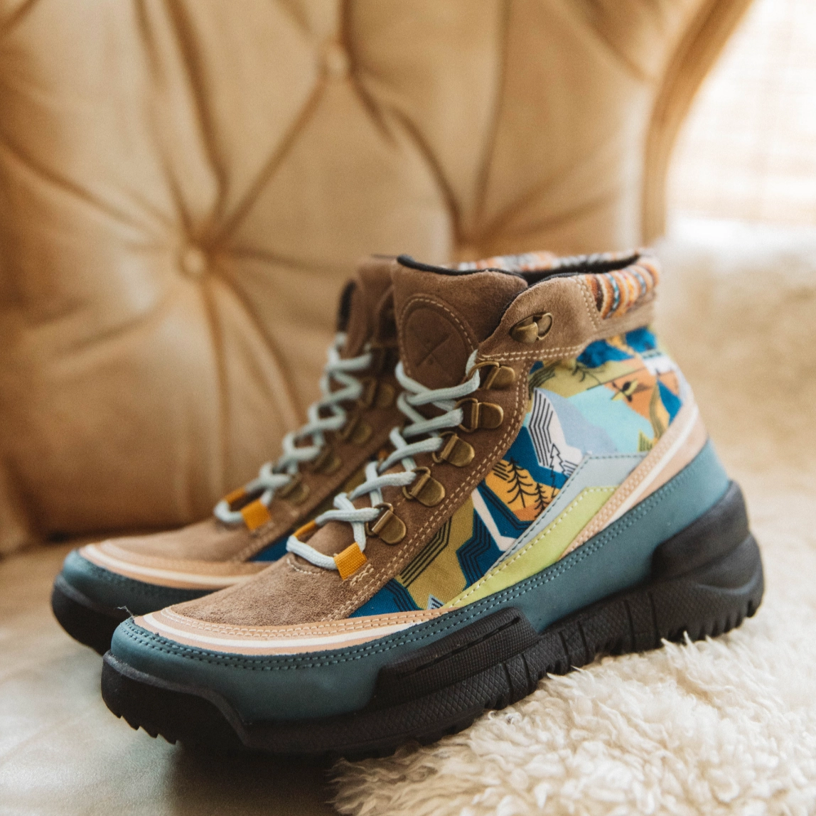 Padded Interior Mountain Climber Tactile Feedback Sole Alpine Trekk Boot