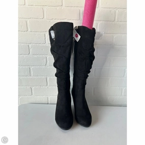 Sleek Comfort Block Heel Boots Knee Heels By Dr Scholls In Black, Size: 8.5
