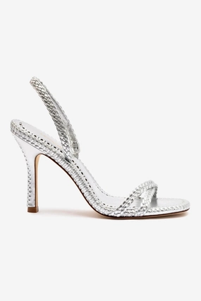Gel Insole Trail Ease Annie Sandal In Silver Metallic Leather