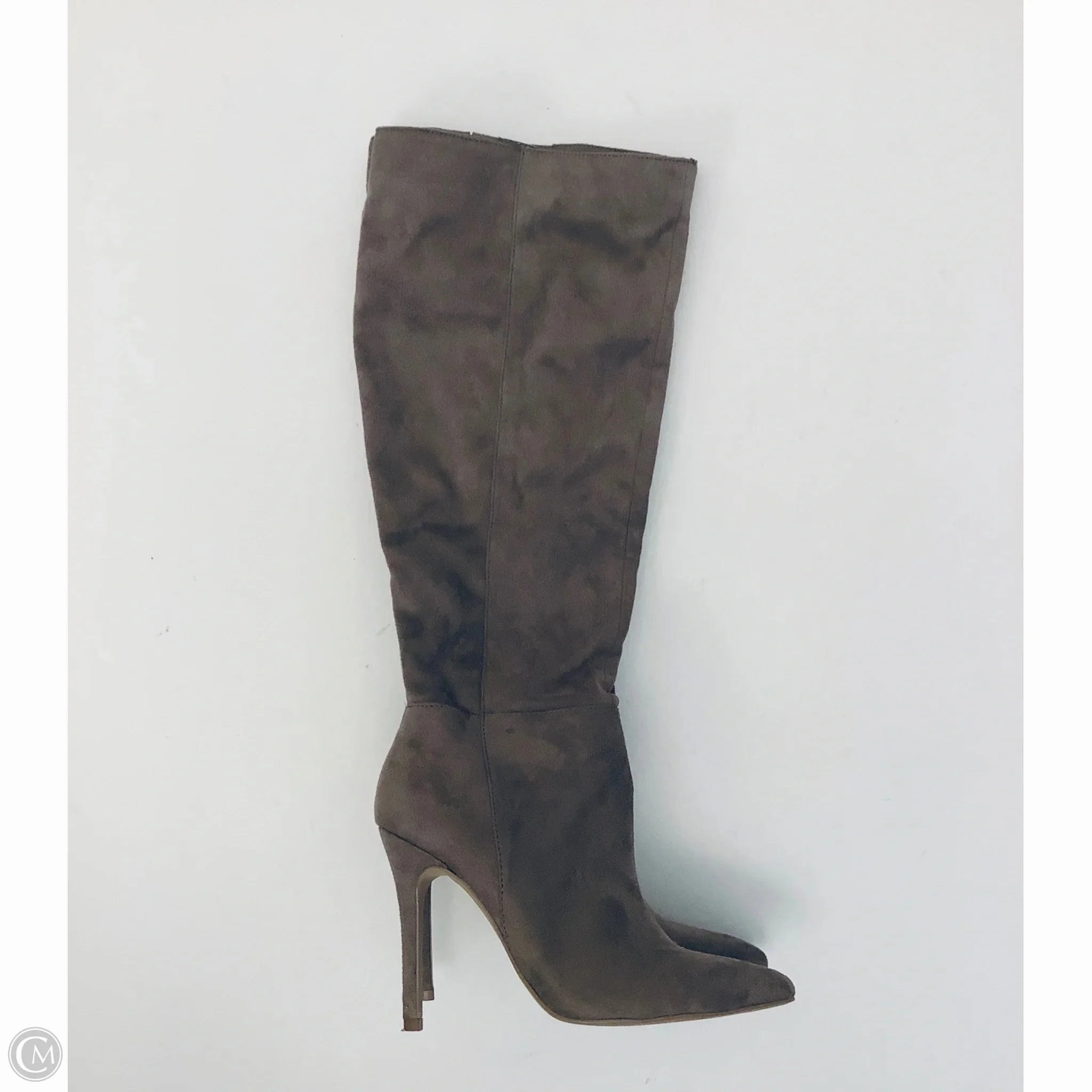 Boots Knee Heels By Charles By Charles David In Taupe, Size: 7.5 Sturdy Construction Rugged Built River Crossing
