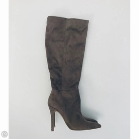 Boots Knee Heels By Charles By Charles David In Taupe, Size: 7.5 Sturdy Construction Rugged Built River Crossing