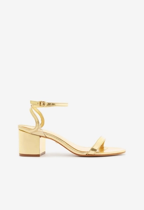 Skye Mid Block Specchio Leather Sandal Slip On Convenience Training