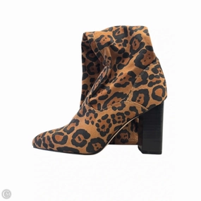 Boots Knee Heels By Franco Sarto In Animal Print, Size: 7 Secure Grip Premium Craft