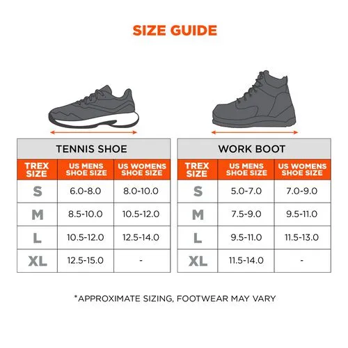 Trex 6326 Spikeless Slip-and Oil-resistant Traction Device, X-large (mens Size 11.5-14), Black, Pair, Ships In 1-3 Bus Days