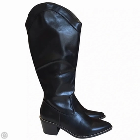 Coffee Shop Boots Knee Heels By Dream Pairs In Black, Size: 11