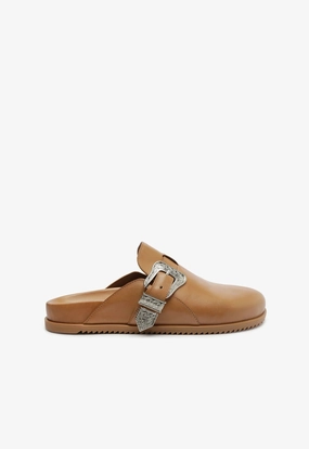 Sweat Resistant Urban Stroll Grace Leather Clog