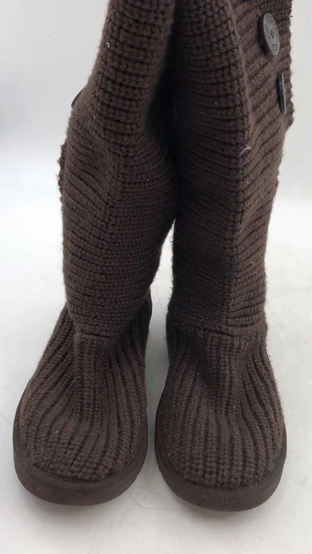 UGG Women's Classic Cardy 5819 Brown Snow Boots - Size 7