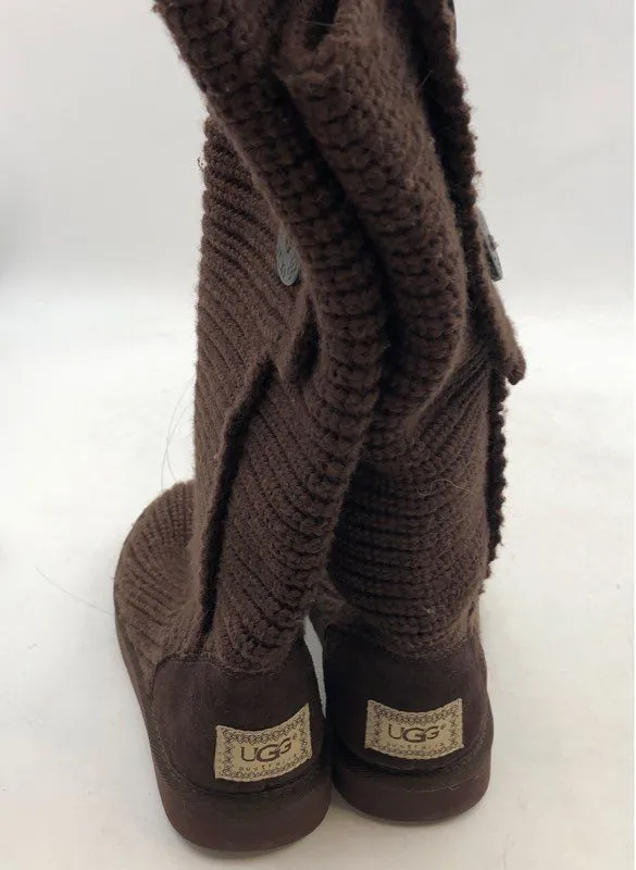 UGG Women's Classic Cardy 5819 Brown Snow Boots - Size 7
