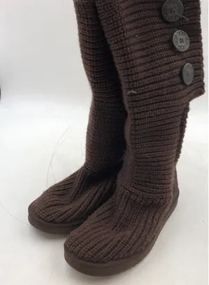UGG Women's Classic Cardy 5819 Brown Snow Boots - Size 7