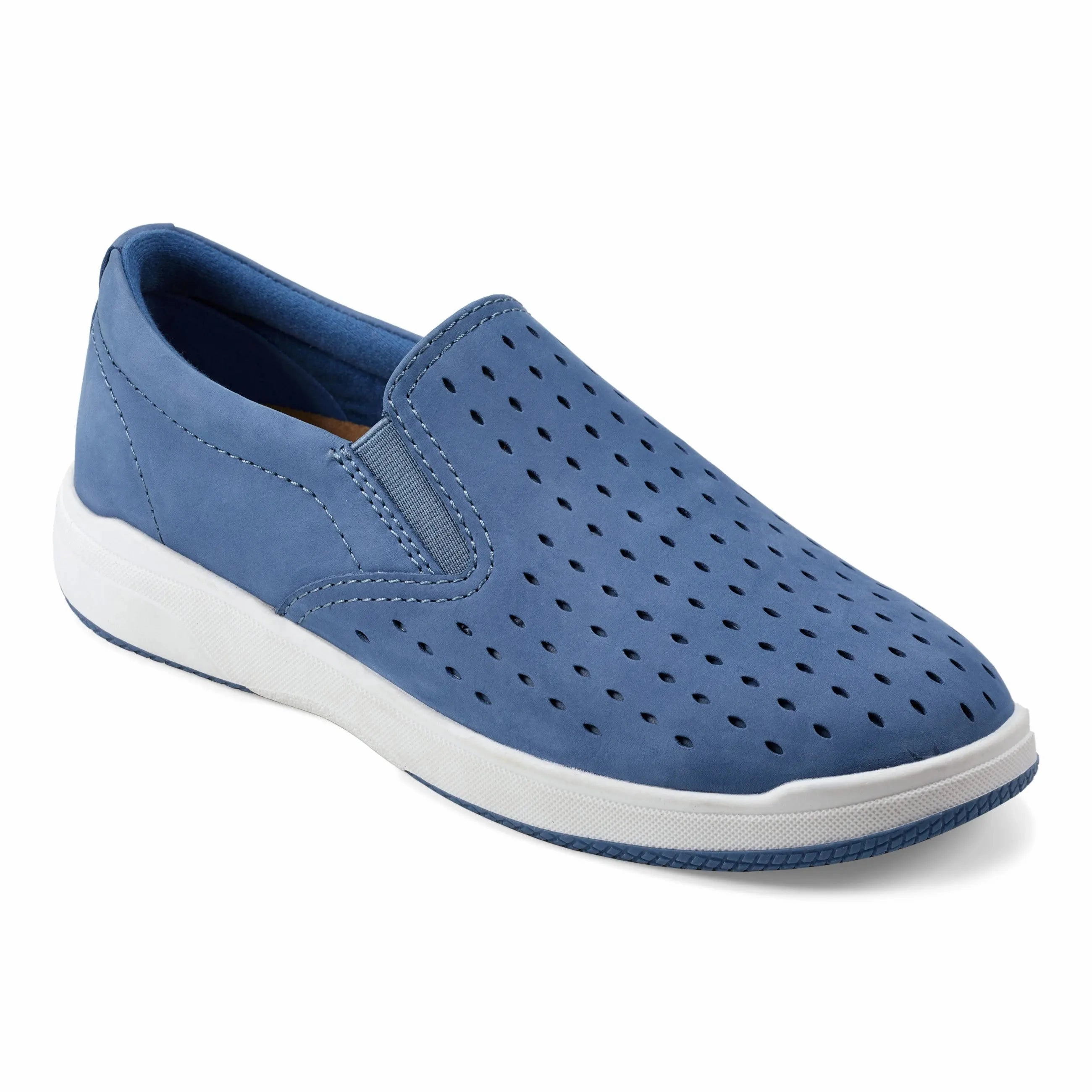 Nel Laser Cut Round Toe Casual Slip-on Sneakers Daily Wear