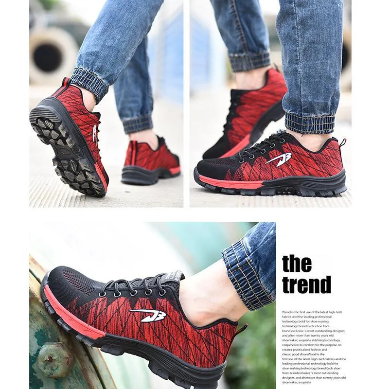 Unisex Spring Steel Toe Shoes