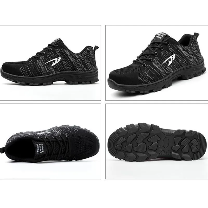 Unisex Spring Steel Toe Shoes