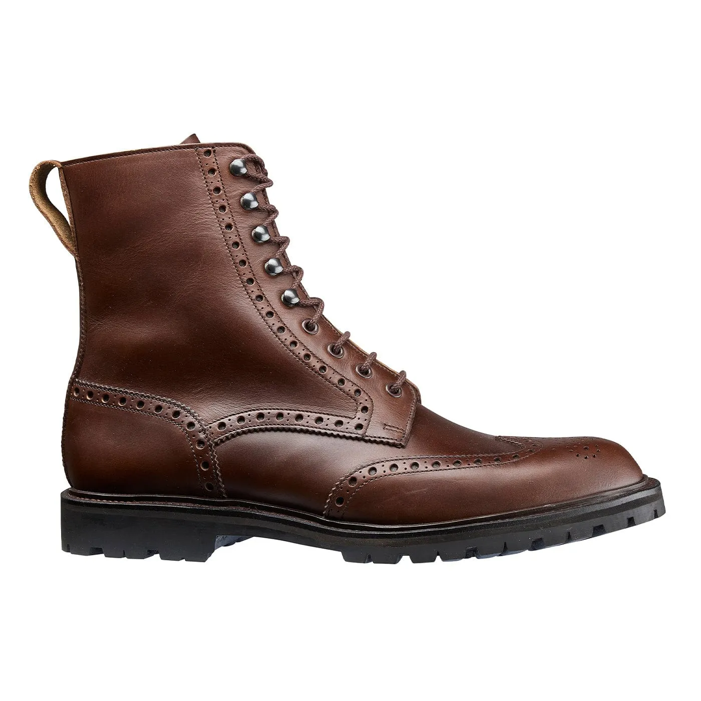 Islay 2 Dark Brown Waterproof Sides Secure Strap Protective Finish Snowy Path