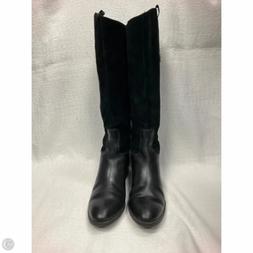 Reinforced Form Work Commute Day Wear Boots Knee Flats By Sam Edelman In Black, Size: 7.5