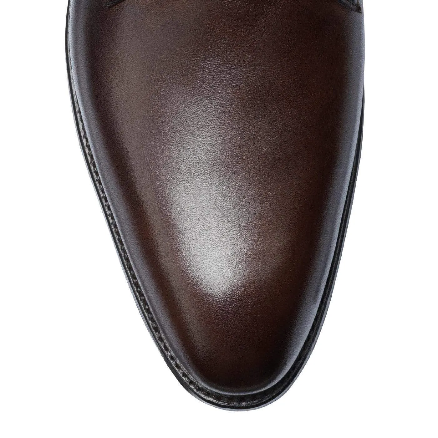 Stone Glam Minimalist Aesthetic Design Hoxton Dark Brown Burnished Calf