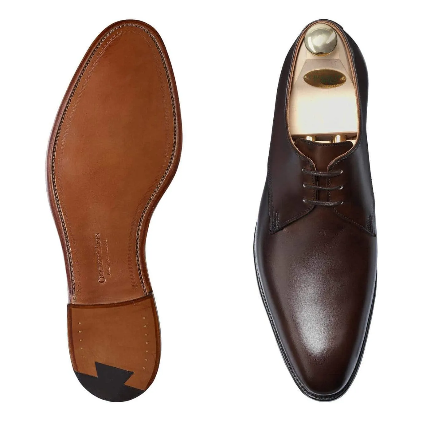 Anti Odor Running Hoxton Dark Brown Burnished Calf