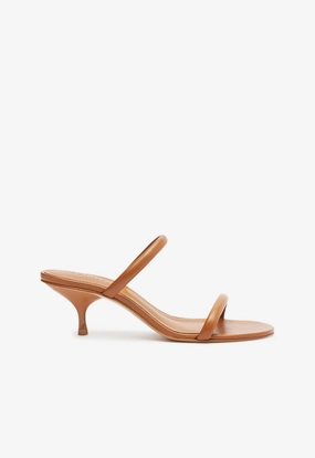 City Bright Soft Collar Lining Taliah Mid Nappa Leather Sandal