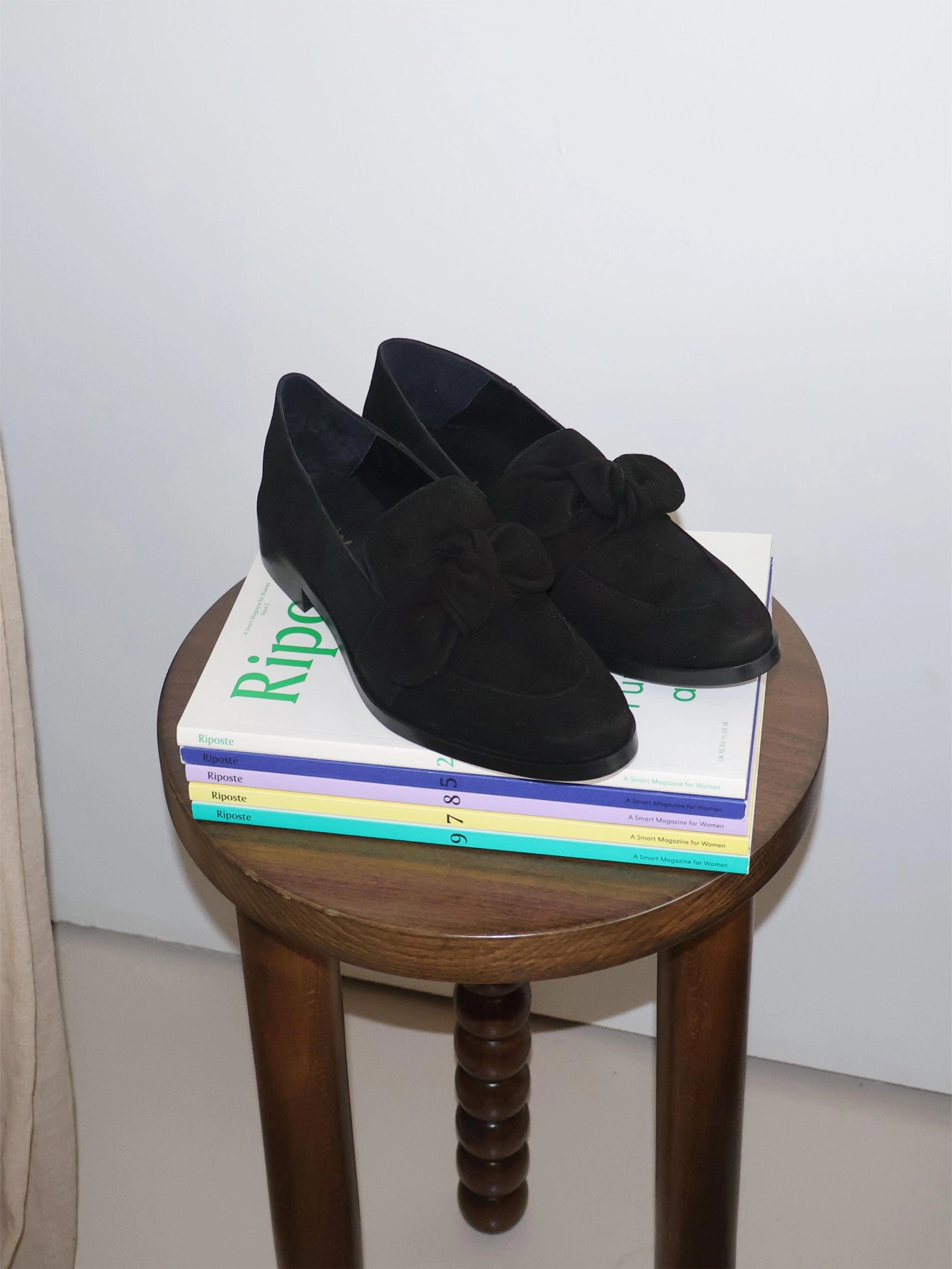 Valencia Black Suede Loafer Easy Walk
