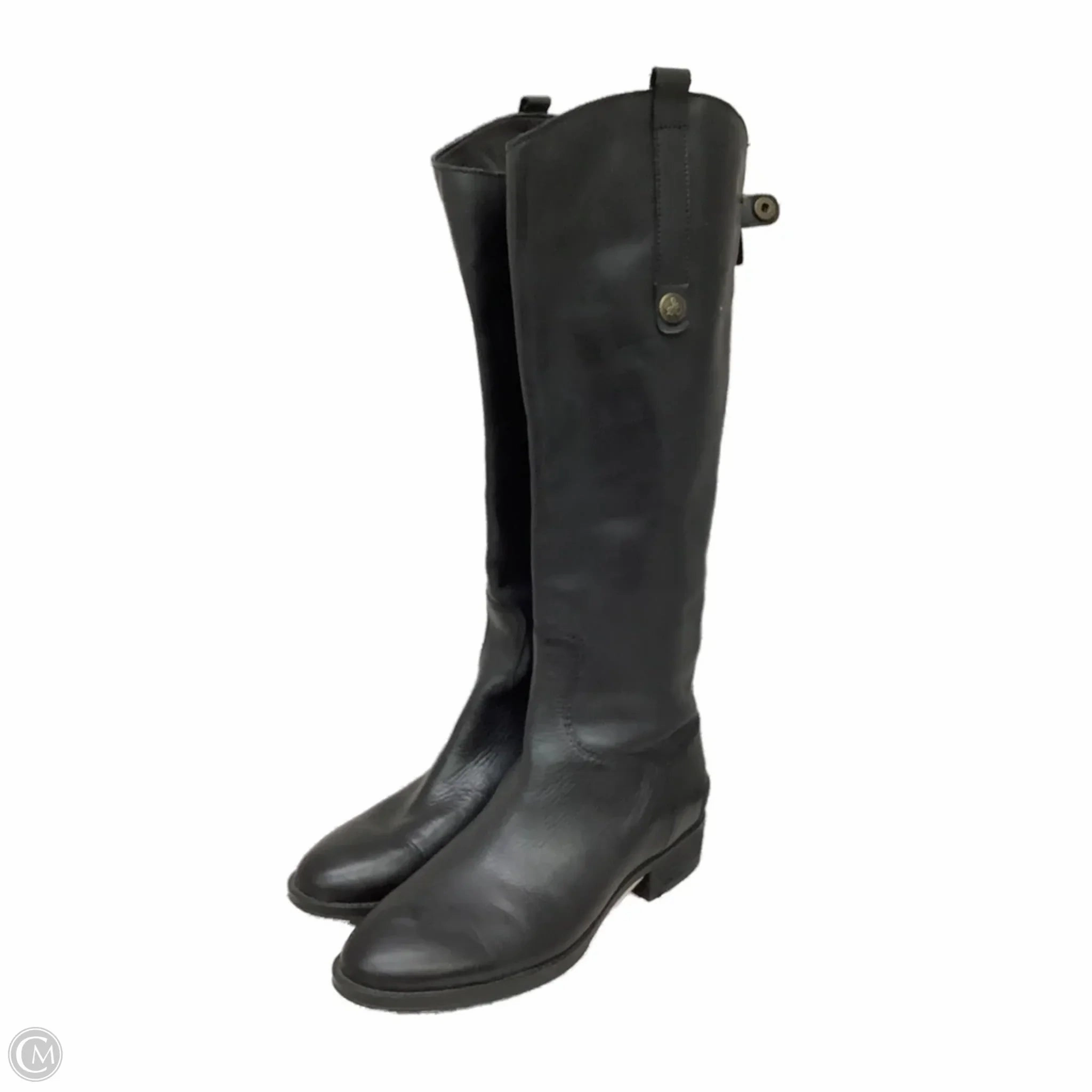 insulated Eco Material Rough Trail Hiker Boots Knee Heels By Sam Edelman In Black, Size: 7.5