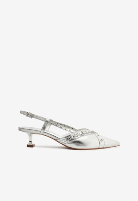 Venezia Metallic Leather Pump Work Base Shock Absorbing
