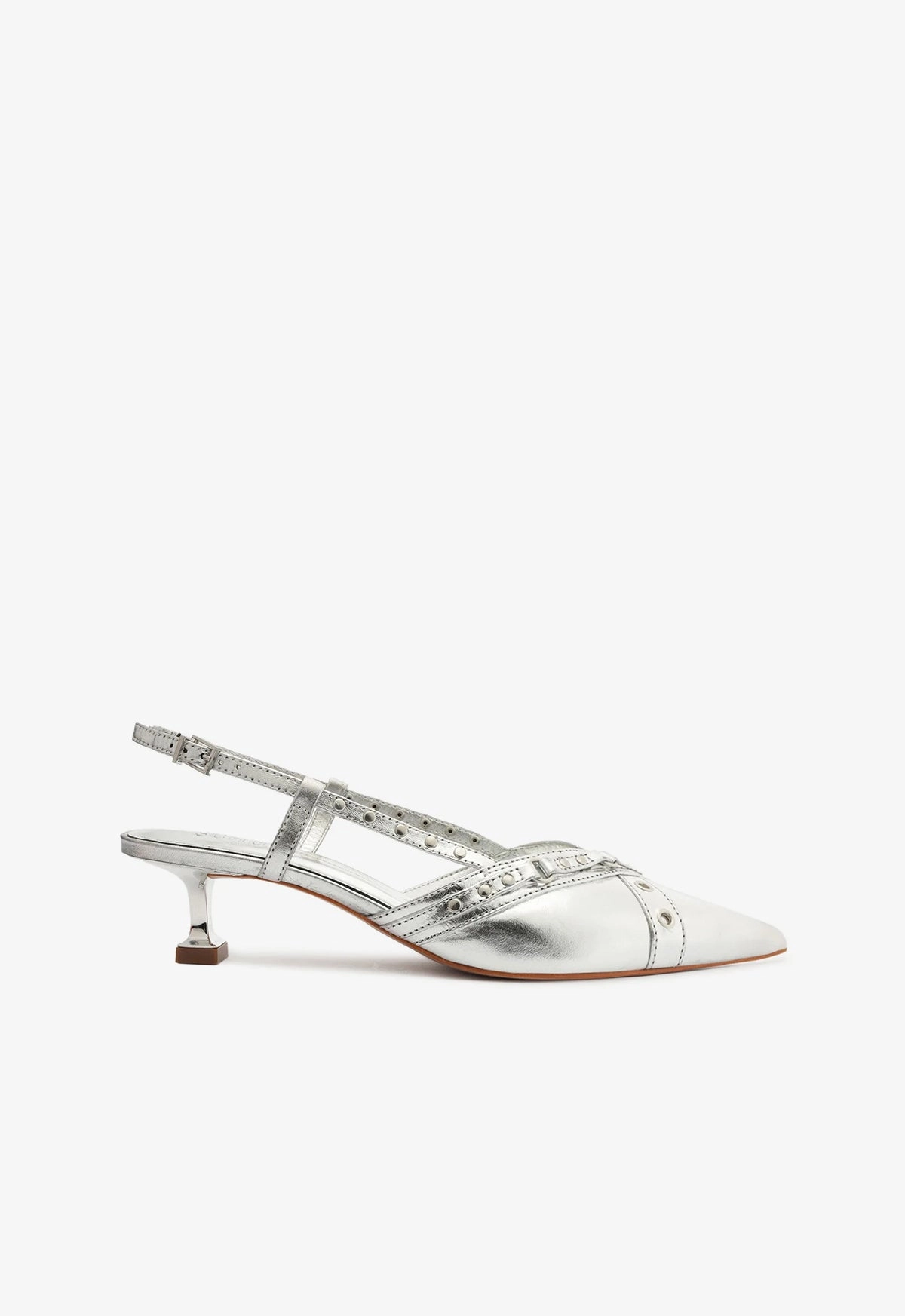 Venezia Metallic Leather Pump Work Base Shock Absorbing