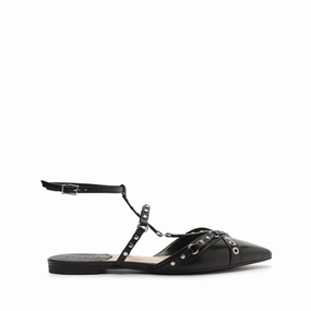 Venizia Nappa Leather Flat Smooth Soles Canvas