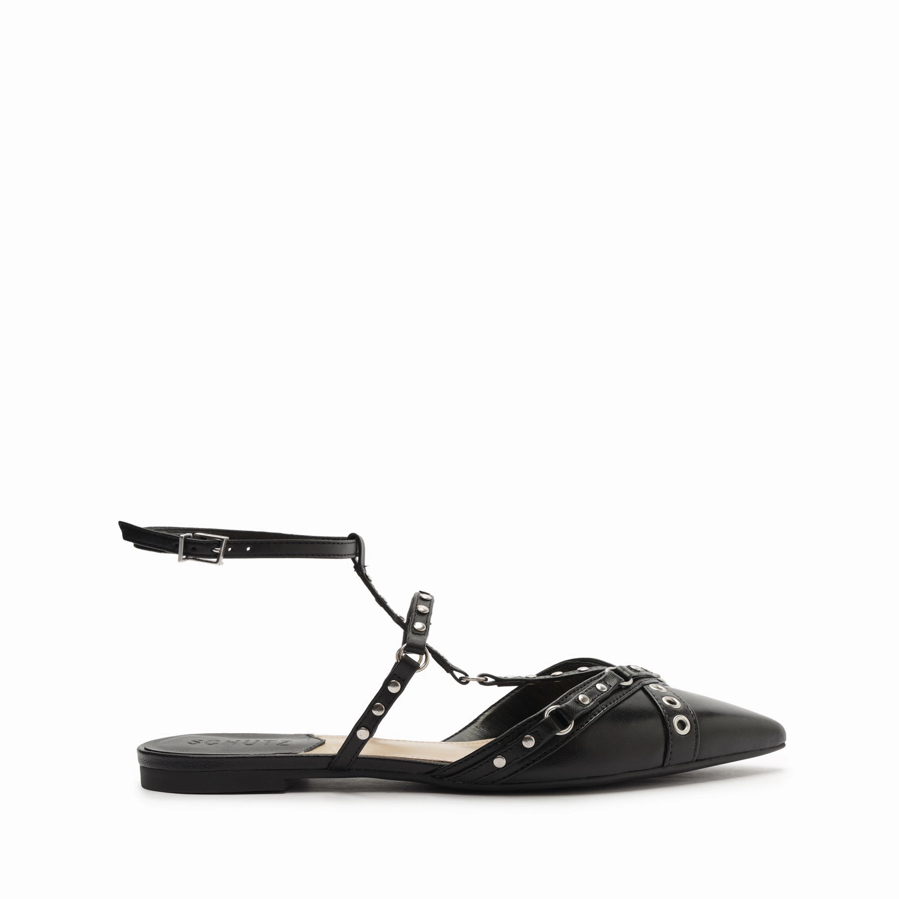 Venizia Nappa Leather Flat Smooth Soles Canvas