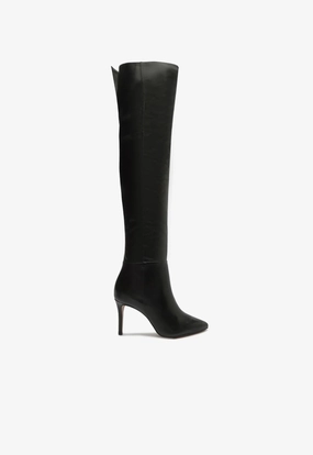 Magali Over the Knee Leather Boot Cliff Edge