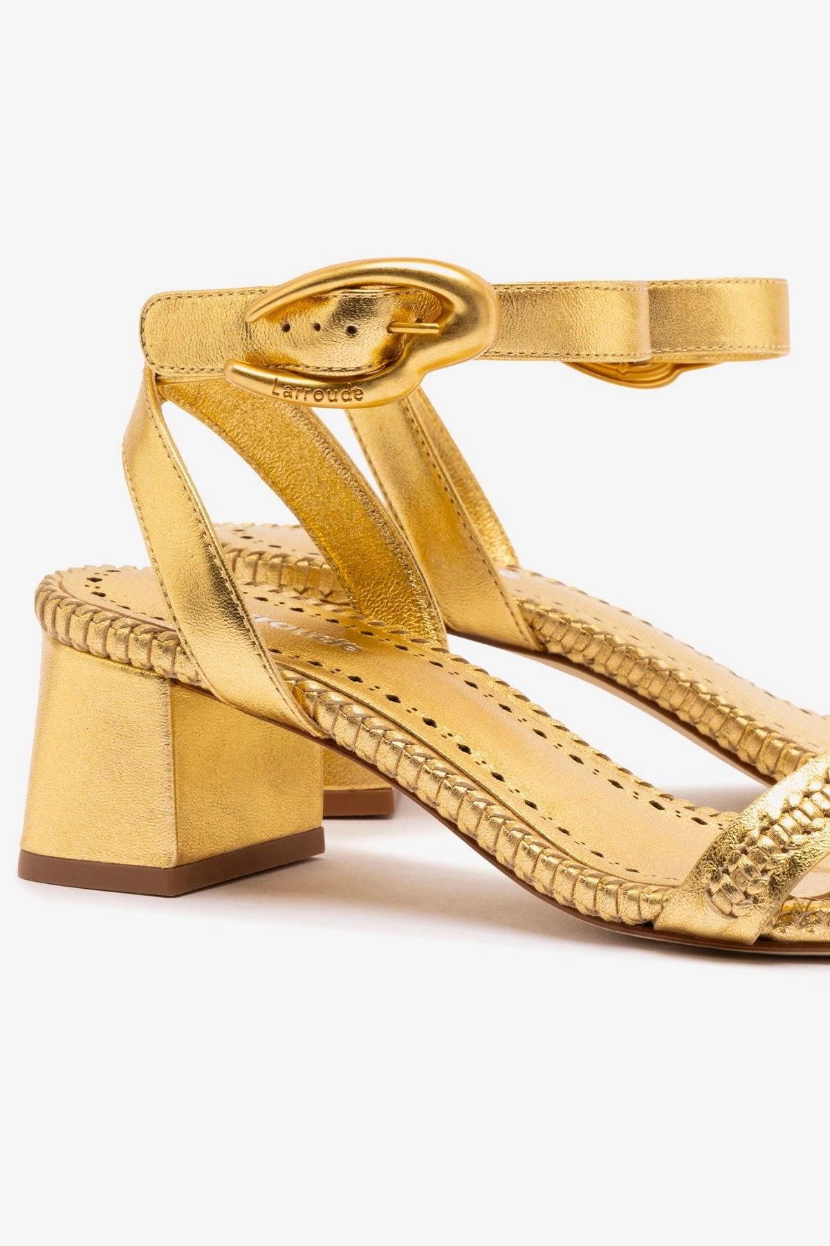 cushioning technology Comfortable Sandals for Men Verona Block Sandal In Gold Metallic Leather Tread Light